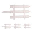 thumbnail image 5 of OULII 4 Sets White Plastic Garden Edging Fence - , Weather Resistant with Easy Installation for Lawn and Garden Borders, 5 of 8