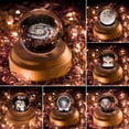 thumbnail image 2 of CAROOTU Music Box Wooden Base Castle in the Sky Laputa Theme Luminous Rotating 3D, 2 of 4