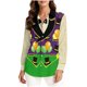 thumbnail image 3 of TaTaai Ladies Mardi Gras Printed Long Sleeve Loose Casual Shirt Unisex Lapel Fashion Blouse Holiday Top for Daily Office Party Streetwear Spring Summer Wear Gift, 3 of 9