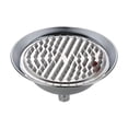 thumbnail image 3 of Cabezal de ducha de 8 pulgadas, resistente, de silicona, para baño, boquilla de repuesto, estilo retro. cromo, 3 of 9
