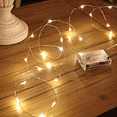thumbnail image 2 of Luces de hadas que funcionan con pilas para centros de mesa de bodas, decoraciones para fiestas, luces de cadena de alambre de cobre para Navidad, funciona con pilas, 2 of 5