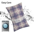 thumbnail image 6 of Cauagu Heart Check Plaid Print Pillow Covers with Envelope Closure,1PC Pillow Cases Decorative Pillow Case for Bed & Couch, Pillows Not Included-14"x20", 6 of 6