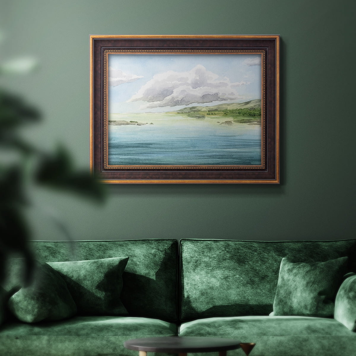 Clear Lagoon I Premium Framed Canvas- Ready to Hang