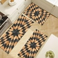 thumbnail image 2 of Farmhouse Kitchen Rugs Sets 3 Piece with Runner Soft Kitchen Floor Mat Black Brown Geometric Rugs Kitchen Carpet and Rug Non Slip Washable Rugs for Bathroom Entryway Front Door Laundry, 2 of 4