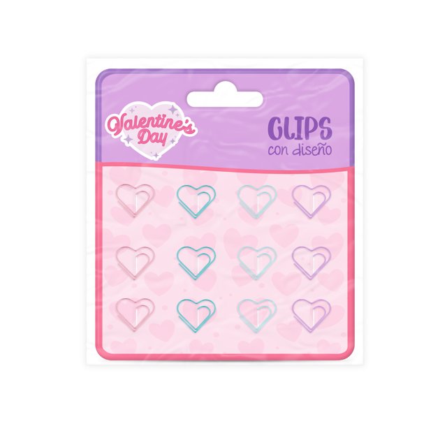 Clips con Diseño Prichos San Vale Multicolor de Metal 12 Piezas por Empaque