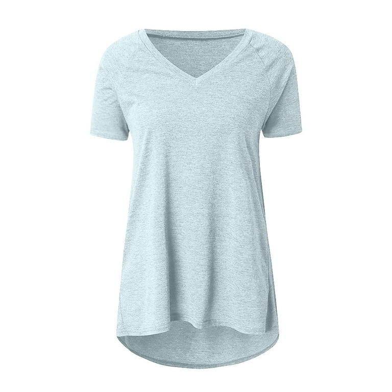 Colored v outlet neck tee shirts