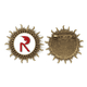 thumbnail image 1 of Silueta fuerza señaló Rhino Pin de gancho de metal vintage con forma de sol Unbranded M, 1 of 3