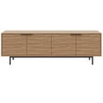 thumbnail image 3 of Nexera Hamilton Tv Stand with 4 Storage Cabinets Fits Tv's up to 70", Walnut, 3 of 9
