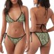 thumbnail image 3 of Balery Tropical Plants Green Pijama Estampado Bikini de Dos Piezas para Mujer - Conjunto de Bikini Ajustable Sexy y Cómodo para Playa, 3 of 6