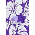 thumbnail image 5 of Stylore Hawaiian Shirt for Men Short-Sleeve Button-Down Shadow Hibiscus Purple White 6XL, 5 of 6