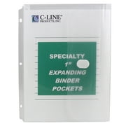 C-Line Products Inc CLI33747 Binder Pocket fermeture velcro 10Pk Sp-cialit- Binderpocket Effacer
