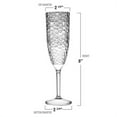 thumbnail image 6 of Smarty 8 oz. Crystal Disposable Plastic Champagne Flutes 48ct, 6 of 7