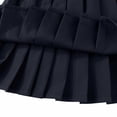 thumbnail image 4 of hengsof Girls Elastic Waist Solid Casual Pleated Long Skirt, Summer Back to School Fashion Uniform Skirt for 3-17 Years, 4 of 8