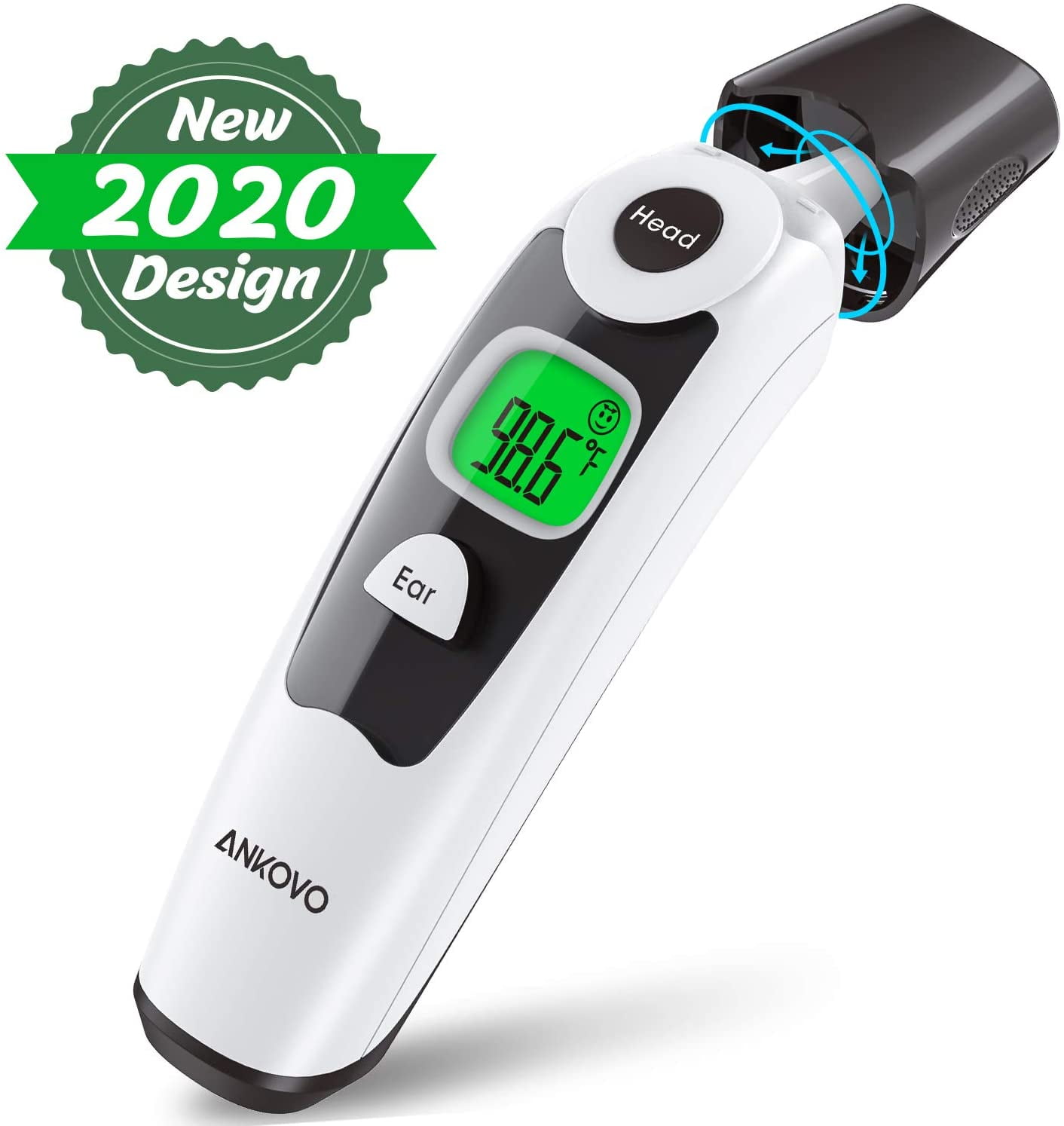 Dallas ANKOVO Digital Infrared Forehead and Ear Thermometer for Fever