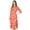 Peach, variant on Bimba Women Straight Kurta Kurti Front Opening Printed Tunic Casual Summer Blouse