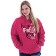 thumbnail image 3 of Hope Faith Love Breast Cancer Support Hoodie Sweatshirt Women Brisco Brands S, 3 of 6