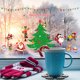 thumbnail image 4 of Gwong Decoración hogareña Navidad Lindo árbol de dibujos animados Santa Snowflake Elk Ventana Etiqueta Etiqueta Decoración de Navidad Gwong 21029219, 4 of 7