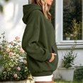 thumbnail image 6 of Ihhxva Women's Corduroy Oversized Tops Long Sleeve Hooded Hoodie with Pockets Relaxed Fit Winter Casual Women Sweatshirt S-2XL, 6 of 8