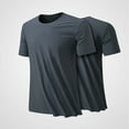 thumbnail image 4 of YFNNUP Mens Ice Silk Shirt Quick Drying Short Sleeve Sports Golf Tennis T-Shirt Moisture-Wicking Summer Shirts, 4 of 7