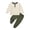 Green, variant on Quealent Ribbed Toddler Boy Clothes Set Fall Winter Long Sleeve Sweatshirt and Pants Outfits (Orange, 4-5 Years)