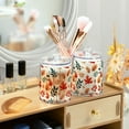 thumbnail image 3 of Yayeee 4 Pack Qtip Holder Bathroom Cotton Swab Canister with Lid Clear Dispenser Set, Hand Drawn Autumn Leaves, 3 of 6