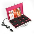 thumbnail image 4 of 16-Piece Hot Stone Massage Stones Kit with Heater, Black, 4 of 9