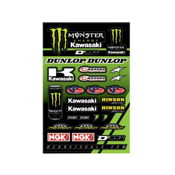 Kawasaki Monster Energy Team Decal Sheet VP Racing Maxima Alinestars 4320-2227