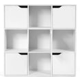 thumbnail image 2 of Librería Costway con 9 Compartimentos Estantería para Archivos Libro Plantas Hogar Oficina Salón Blanco 90 x 29 x 90 cm, 2 of 10