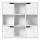 thumbnail image 2 of Librería Costway con 9 Compartimentos Estantería para Archivos Libro Plantas Hogar Oficina Salón Blanco 90 x 29 x 90 cm, 2 of 10