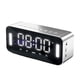 thumbnail image 2 of Espejo de escritorio Reloj despertador digital con Bluetooth de alta , puerto de carga USB para el hogar, sala de estar, dormitorio, - Plata Sunnimix Relojes de alarma, 2 of 8