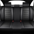 thumbnail image 2 of Car Seat Covers Compatible with Subaru Crosstrek 2016-2024 Full Set Leather Seat Cushion Waterproof Automotive Seat Protectors(5 Seats,Black&Redline), 2 of 8