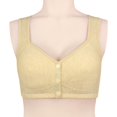 thumbnail image 4 of Jdkau Womens Bras Daisy Bras for Women No Underwire Comfortable Bra Front Closure Bras Full Coverage Bras（C,40）, 4 of 4