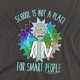 thumbnail image 2 of Rick and Morty School Women's T Shirt, Charcoal, Small, 2 of 6