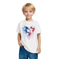 thumbnail image 6 of GERsome Unisex Kids 4th of July T-Shirts, Boys Girls American Flag Cotton Short Sleeve Crewneck Tshirt Funny Patriotic Graphic Tee USA Flag Stars Stripes Tops, 5-6 Years, 6 of 6