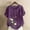 Purple, variant on Yaoyar Women Summer Crinkle Tops Blouse Casual Loose Printed Short Sleeve Button Tee