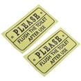 thumbnail image 6 of Zehuanyu 2PCS Waterproof Restroom Sticker Please Flush Toilet Sign Bathroom Etiquette Reminder Decal for Home Office and Public Restrooms Promotes Cleanliness, 6 of 8