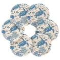 thumbnail image 7 of 6 Pcs Drink Coasters with Holder 3.94in Woven Coasters for Drinks Sea Turtles and Coral Reefs Coaster Set for Protection Table, 7 of 7