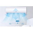 thumbnail image 3 of 9000 BTU Mini Split Air Conditioner and Heater 19 SEER2 115V WiFi Alexa Compatible Self Cleaning with Remote Control Easy Install Kit Cools up to 550 Sq Ft, US Standard, 3 of 6