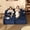 Blue, variant on LAKPS 107" L-Shaped Right Modular Boneless Sofa, Deep Seat Corduroy Couch for Adults, No Assembly Required (2 Packages), Black