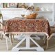 thumbnail image 2 of Jacquard Small Square Tablecloth Vintage Decorative Washable Table Cloth Dust Proof Table Cover with Tassel for Kitchen Dining Picnic Camping (140*180cm), 2 of 5
