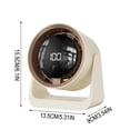 thumbnail image 3 of EGNMCR Fan, Ceiling Fan, Desk Fan, Portable Fan Desktop Mini Fan With Turbine Digital Display Clip-on Suitable For Offices Students And Dormitories Mini USB Rechargeable Handheld fan, 3 of 9
