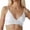 F80 White, variant on Curuila Swimsuit For Women Fashion V Neck Solid Color Push Up Comfortable Swimwear Top Navy Size S