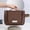Brown-29.5x29x3cm, variant on Hovmgk Portable Hanging Toiletry Bag, Travel Cosmetic Organizer with Large Capacity, Multi-Compartment Makeup Storage Bag with Hanging Hook, Waterproof Polyester Bag for Travel, Gym and Home Use