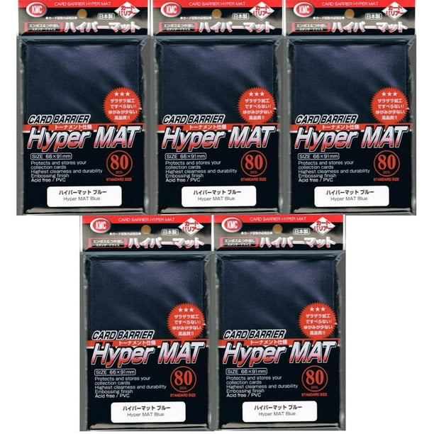 KMC Hyper Matte Sleeves, 400pk, Blue