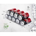 thumbnail image 3 of Organizador para refrigerador, dispensador de latas de plástico transparente y estante para almacenamiento de alimentos enlatados, soporte para latas de refrescos para nevera, coci, 3 of 5