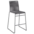 thumbnail image 3 of Jerome Woven Rope Metal Bar Chair Charcoal (Set of 2), 3 of 12
