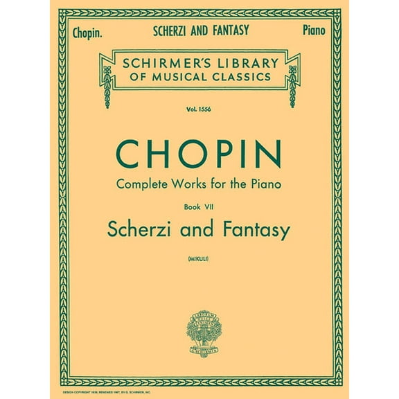 Scherzi; Fantasy in F Minor: Schirmer Library of Classics Volume 1556 Piano Solo, (Paperback)