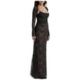 thumbnail image 4 of Jamsmile Women Dress Square Neck Tie Strap Sheer Lace Long Sleeve Maxi Dresses Crochet Shawl Elegant Evening Bodycon Dress, 4 of 9