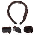 thumbnail image 4 of MasteelfCA Faux Cheveux Bandeau Tressé Grand Postiche pour Filles Femmes Bandeau Queue de Cheval, 4 of 8