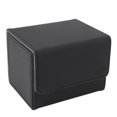 thumbnail image 1 of Sports Cards Storage Box Magnetic Closure PU Leather Card Holder for 100+ Double Sleeved Cards 2 Layer Rainproof Design with Soft Microfiber Lining, 1 of 7